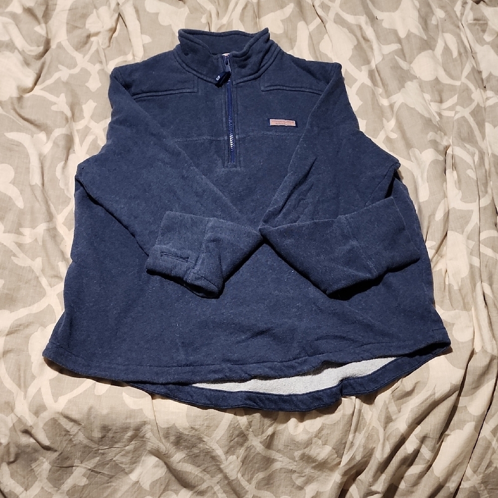 Vineyard Vines Blue Quarter-Zip Pullover